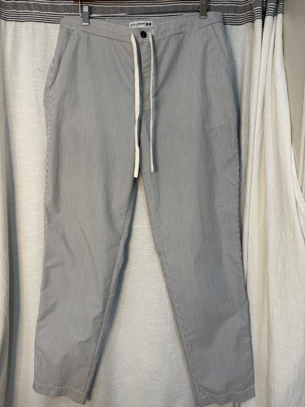 Ines de la Fressange x Uniqlo Drawstring Jogger Pant sz L
